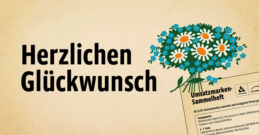 Am Steinweg - Gewinne eine Reise nach Berlin - Umsatzmarken-Sammelheft